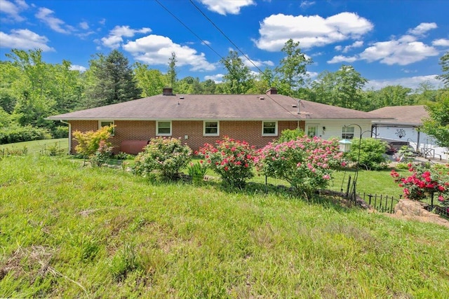 3135 Doe Run Rd, Rocky Mount, VA 24151 - rear view of property featuring a chimney