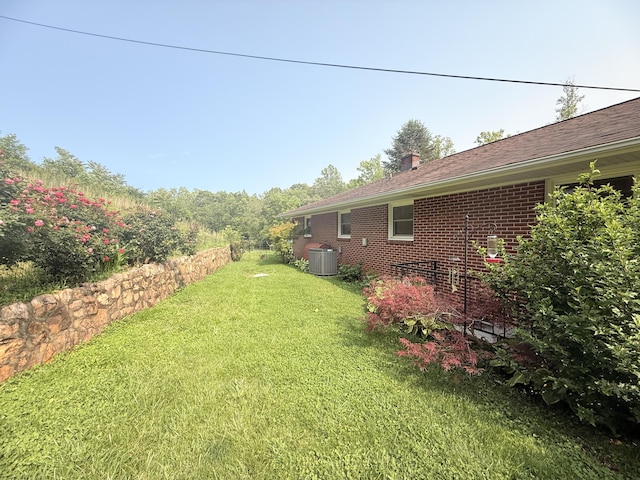 3135 Doe Run Rd, Rocky Mount, VA 24151 - view of green lawn with central AC