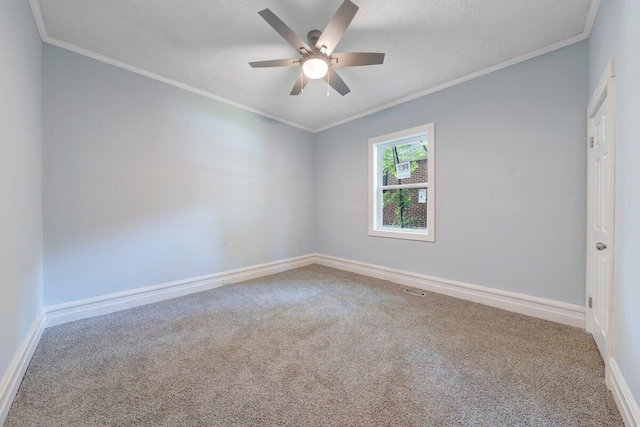 3311 Memorial Ave, Lynchburg, VA 24501 - spare room with carpet, ceiling fan, and crown molding