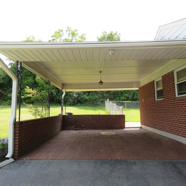 383 Main St, New Castle, VA 24127 - view of patio / terrace with an attached carport