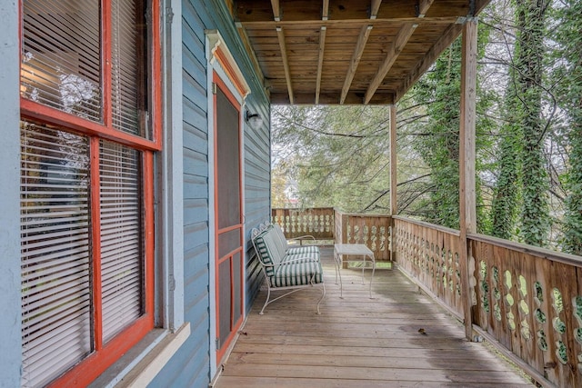 515 Elm Ave SW, Roanoke, VA 24016 - view of wooden terrace
