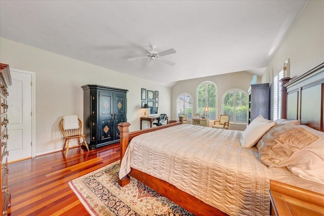 1425 Cravens Creek Ln SW, Roanoke, VA 24018 - bedroom featuring wood finished floors, a ceiling fan, and baseboards