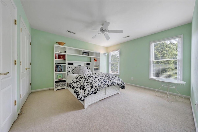 1425 Cravens Creek Ln SW, Roanoke, VA 24018 - bedroom featuring baseboards, carpet floors, and ceiling fan