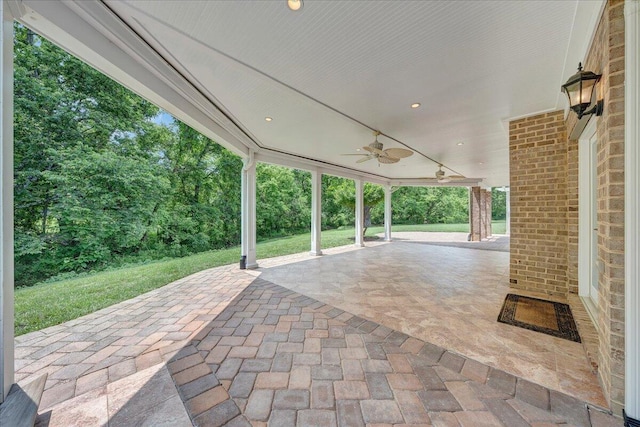 1425 Cravens Creek Ln SW, Roanoke, VA 24018 - view of patio / terrace featuring ceiling fan
