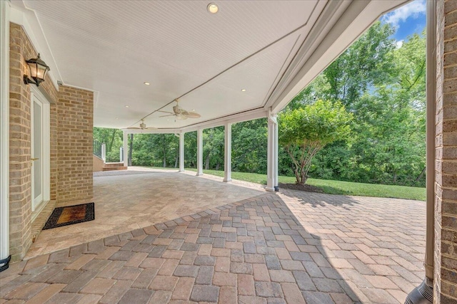 1425 Cravens Creek Ln SW, Roanoke, VA 24018 - view of patio / terrace with ceiling fan