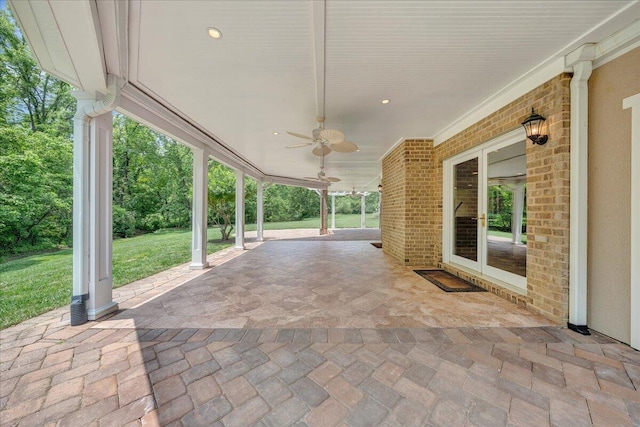 1425 Cravens Creek Ln SW, Roanoke, VA 24018 - view of patio / terrace featuring ceiling fan