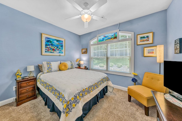 480 Winding Waters Dr, Moneta, VA 24121 - carpeted bedroom featuring baseboards and a ceiling fan