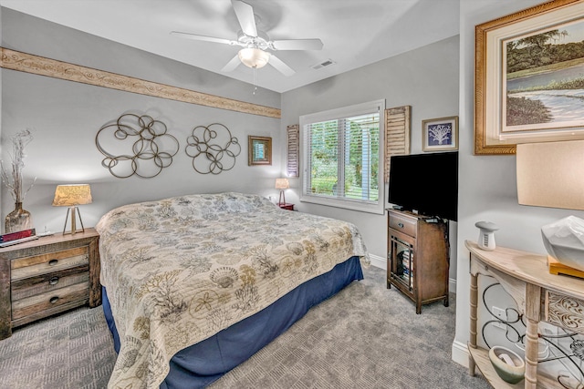 480 Winding Waters Dr, Moneta, VA 24121 - bedroom featuring carpet, baseboards, and ceiling fan