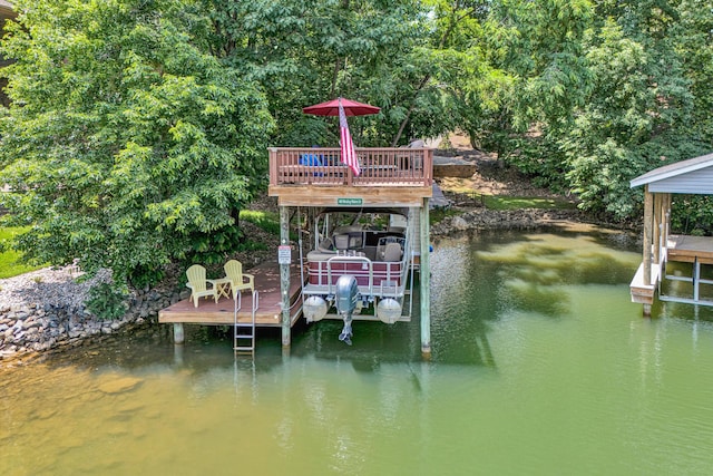 480 Winding Waters Dr, Moneta, VA 24121 - dock area featuring a water view