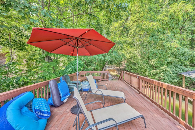 480 Winding Waters Dr, Moneta, VA 24121 - deck with a view of trees