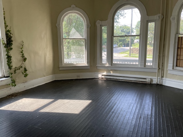 832 Patterson Ave SW, Roanoke, VA 24016 - spare room with a baseboard radiator and wood-type flooring