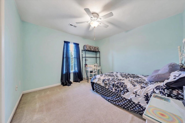 6119 Carolina Trl, Roanoke, VA 24019 - carpeted bedroom featuring baseboards and ceiling fan