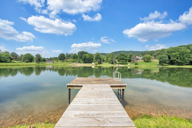 1207 Laymantown Rd, Troutville, VA 24175 - dock featuring a water view and a wooded view
