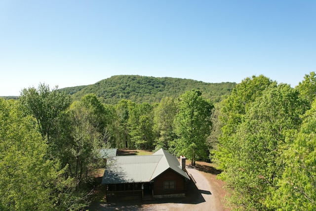 1644 Long Branch Hill Rd, Ferrum, VA 24088 - view of mountain backdrop with a heavily wooded area