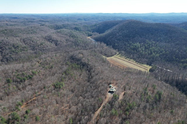 1644 Long Branch Hill Rd, Ferrum, VA 24088 - aerial overview of property's location featuring a heavily wooded area and mountains