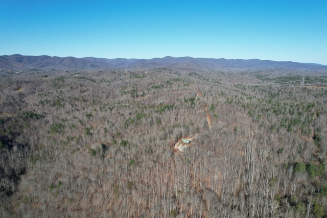 1644 Long Branch Hill Rd, Ferrum, VA 24088 - aerial view of property and surrounding area featuring a mountainous background