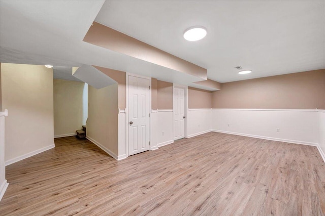 715 N Stonewall St, Salem, VA 24153 - finished basement with light wood-style flooring