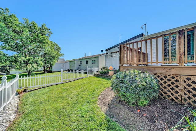 2139 Bailey Ave, Salem, VA 24153 - view of yard featuring a wooden deck