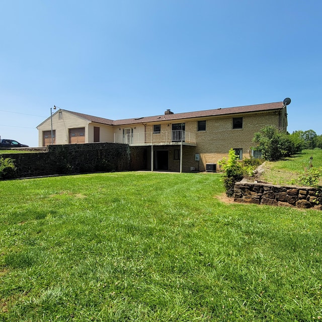1160 Moorman Rd, Hardy, VA 24101 - back of house with a yard and central AC