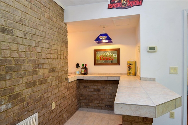 285 Dixon Dr, Hardy, VA 24101 - hallway featuring light tile patterned flooring