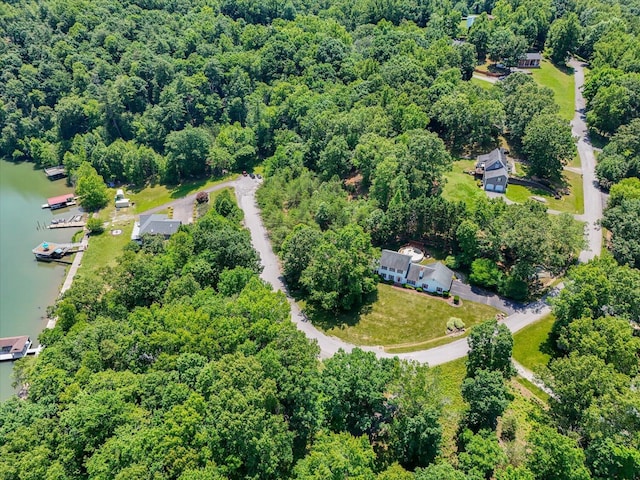 285 Dixon Dr, Hardy, VA 24101 - aerial overview of property's location featuring a large body of water and a forest