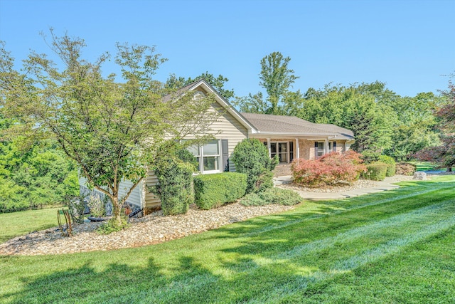 395 Middle Valley Rd, Hardy, VA 24101 - view of front facade with a front lawn