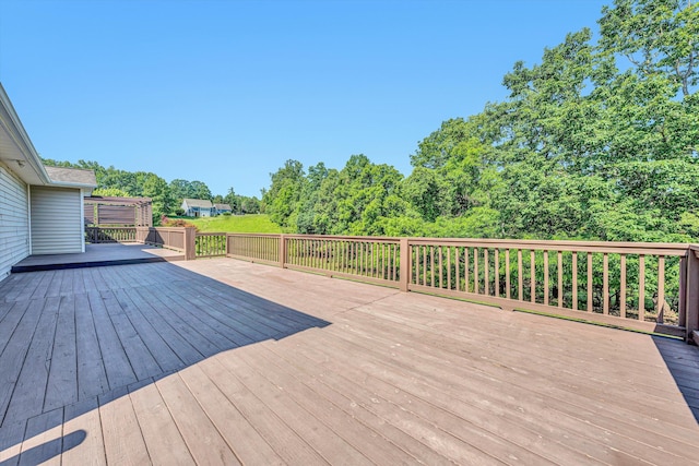 395 Middle Valley Rd, Hardy, VA 24101 - view of wooden terrace