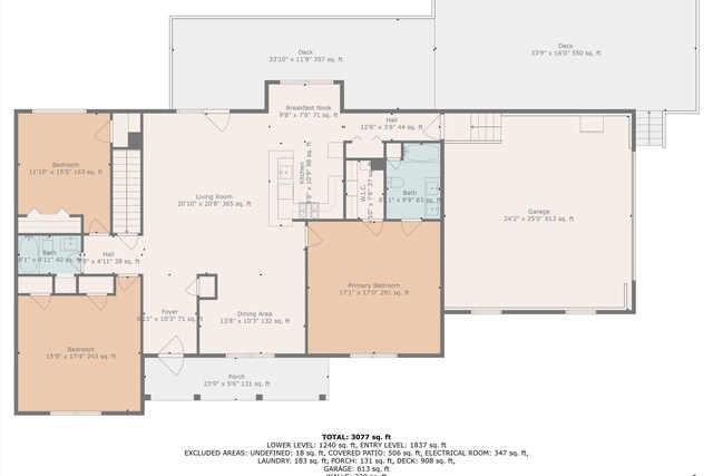 395 Middle Valley Rd, Hardy, VA 24101 - room layout