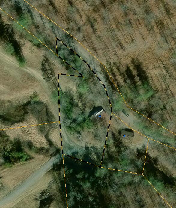 115 Wrights Branch Rd, New Castle, VA 24127 - aerial map of property and surrounding area with property boundaries highlighted