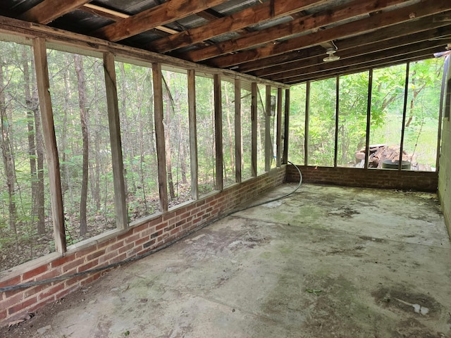 115 Wrights Branch Rd, New Castle, VA 24127 - unfurnished sunroom with a wooded view