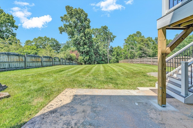 6131 Carolina Trl, Roanoke, VA 24019 - view of yard featuring stairs and a patio area