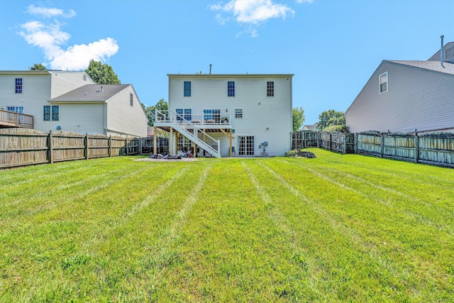 6131 Carolina Trl, Roanoke, VA 24019 - back of property featuring stairway and a deck
