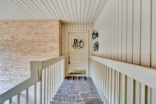 5260 Crossbow Cir Unit 9E, Roanoke, VA 24018 - doorway to property with brick siding