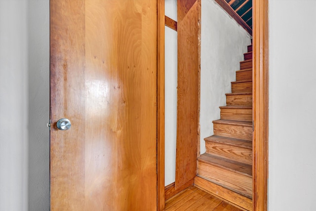 2527 Northminster Rd NW, Roanoke, VA 24012 - staircase featuring wood finished floors