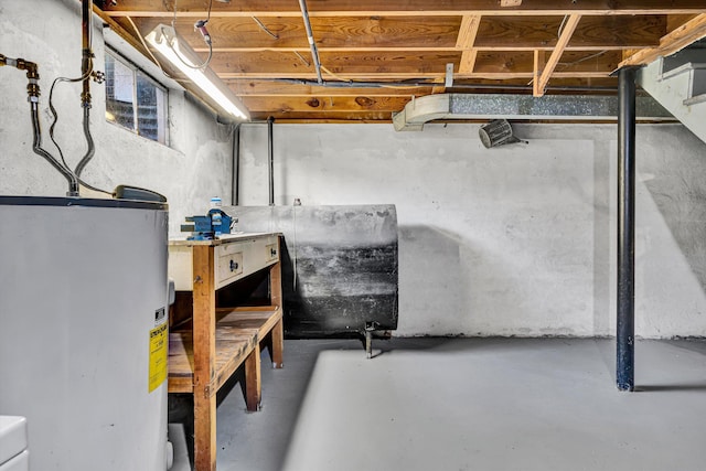 2527 Northminster Rd NW, Roanoke, VA 24012 - unfinished below grade area with water heater and heating fuel