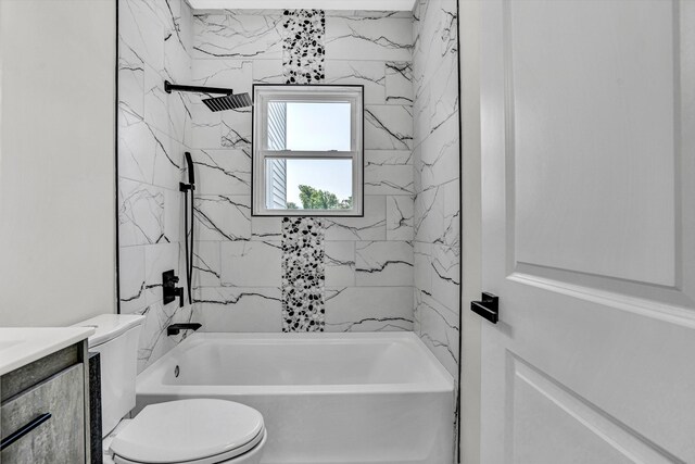 702 Commerce Ave, Iron Gate, VA 24448 - full bath with toilet, shower / tub combination, and vanity
