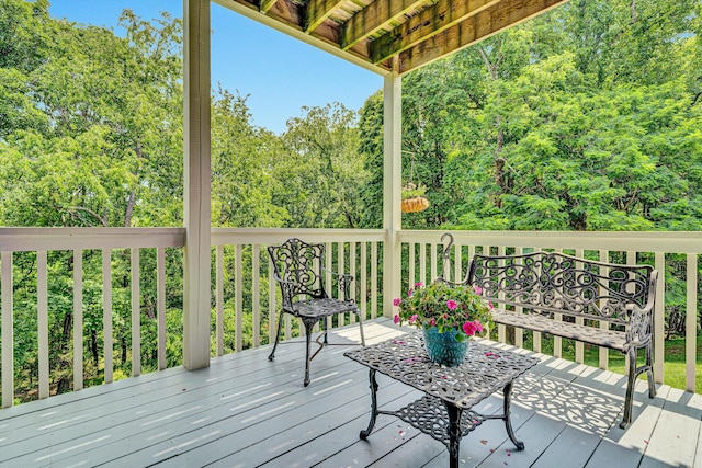 6355 Juliet Ct, Roanoke, VA 24018 - view of wooden deck