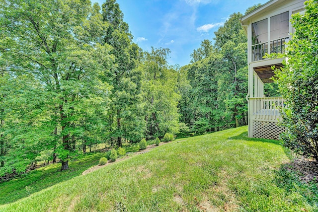 6355 Juliet Ct, Roanoke, VA 24018 - view of grassy yard with a forest view
