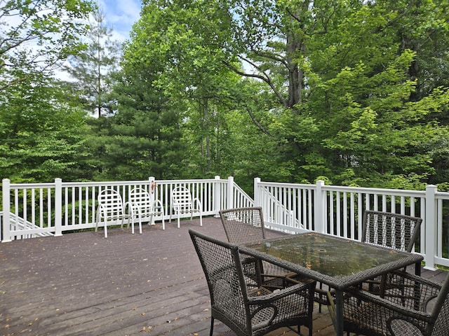 6733 Floyd Hwy S, Willis, VA 24380 - deck featuring outdoor dining area