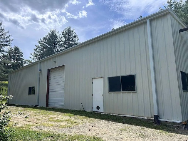 6733 Floyd Hwy S, Willis, VA 24380 - view of home's exterior with a garage and board and batten siding