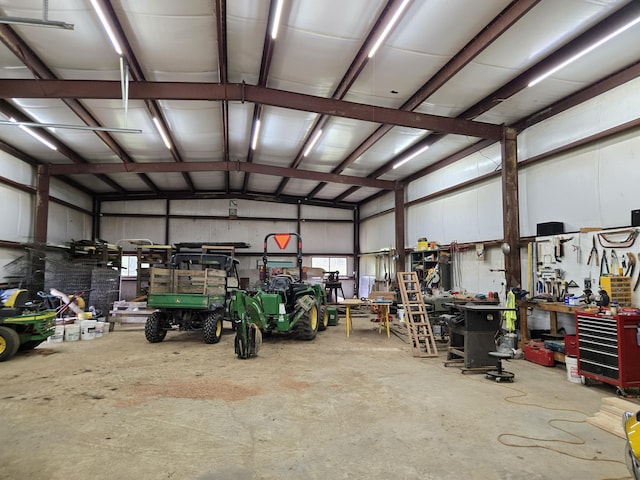 6733 Floyd Hwy S, Willis, VA 24380 - garage featuring a workshop area