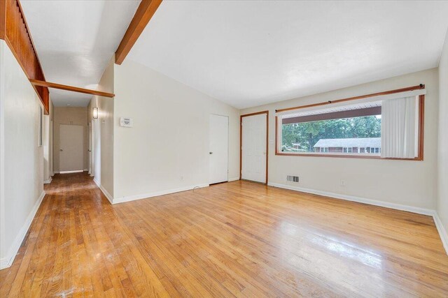 1046 Silverwood Rd NW, Roanoke, VA 24017 - unfurnished room with light wood-type flooring and baseboards