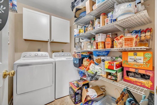 201 Jay Ridge Rd, Cloverdale, VA 24077 - laundry area with washing machine and dryer and cabinet space