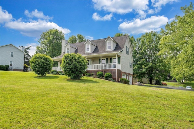 201 Jay Ridge Rd, Cloverdale, VA 24077 - cape cod-style house featuring a front yard, a garage, and a porch