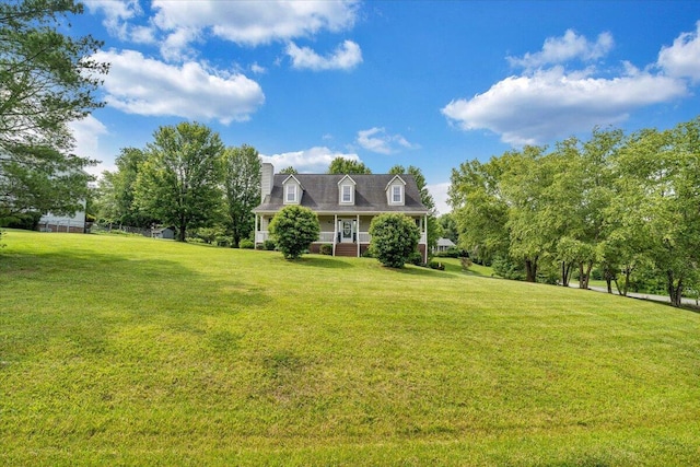 201 Jay Ridge Rd, Cloverdale, VA 24077 - view of grassy yard featuring covered porch