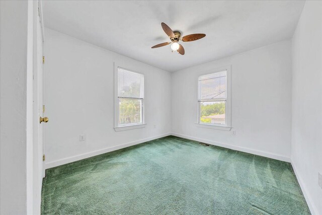 825 Day Ave SW, Roanoke, VA 24016 - spare room featuring healthy amount of natural light, carpet flooring, a ceiling fan, and baseboards