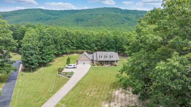 5335 Catawba Valley Dr, Catawba, VA 24070 - aerial view of property and surrounding area with a mountain backdrop