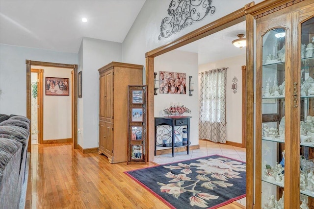 5335 Catawba Valley Dr, Catawba, VA 24070 - entryway with baseboards and light wood-style floors