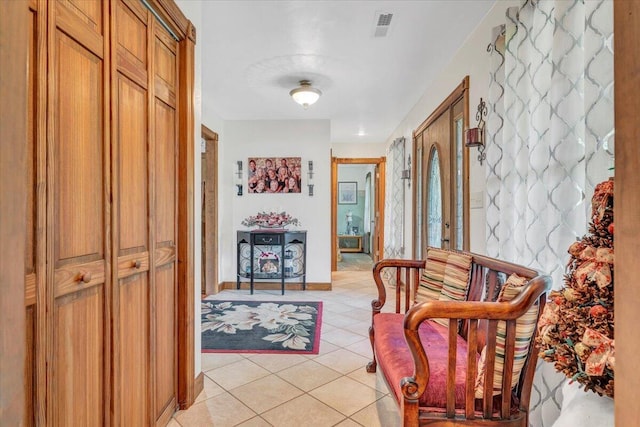 5335 Catawba Valley Dr, Catawba, VA 24070 - hall with light tile patterned flooring and baseboards