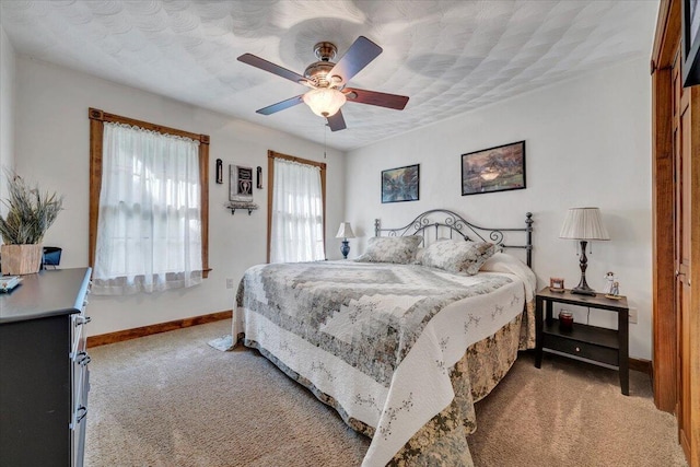 5335 Catawba Valley Dr, Catawba, VA 24070 - bedroom featuring carpet floors and a ceiling fan